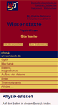 Mobile Screenshot of physik.wissenstexte.de