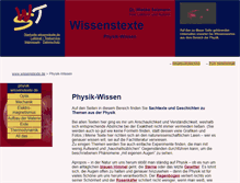 Tablet Screenshot of physik.wissenstexte.de